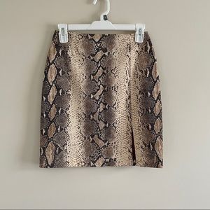 Vintage Snake Skin Mini Skirt